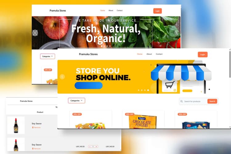 E-commerce website Pstore