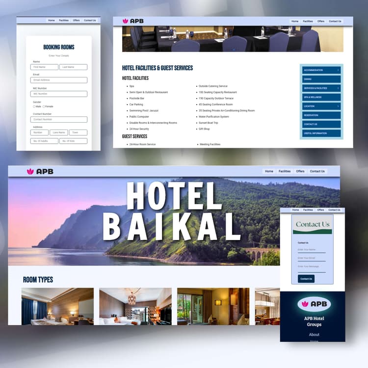 Hotel Website UI