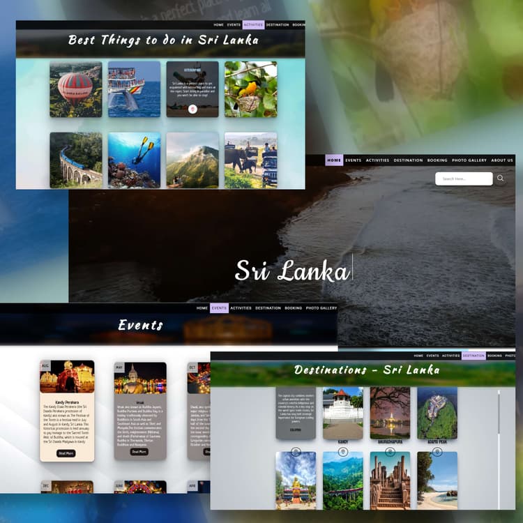 Tourism Website UI